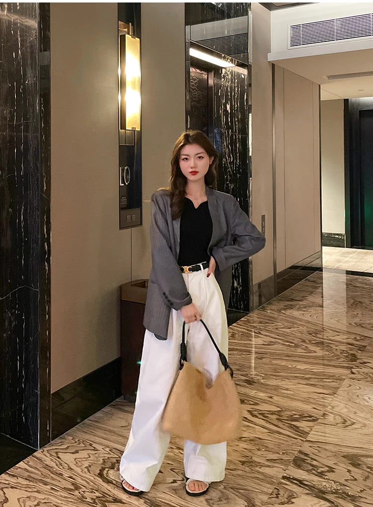 2025 Basic V-neck Chic  Autumn Winter Pullover Women Female Knitted Ribbed Sweater Slim Long Sleeve Badycon High Quality Sweater