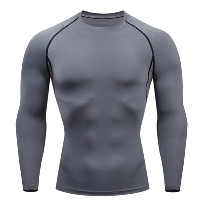Men's Compression Long Sleeve Running T-Shirt Polyester Sizes S and M