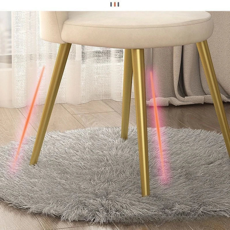 Nordic Dressing Chair Designer Home Armchair Living Room with Backrest Fashion Fauteuil Salon Household Essentials Bedroom Chair