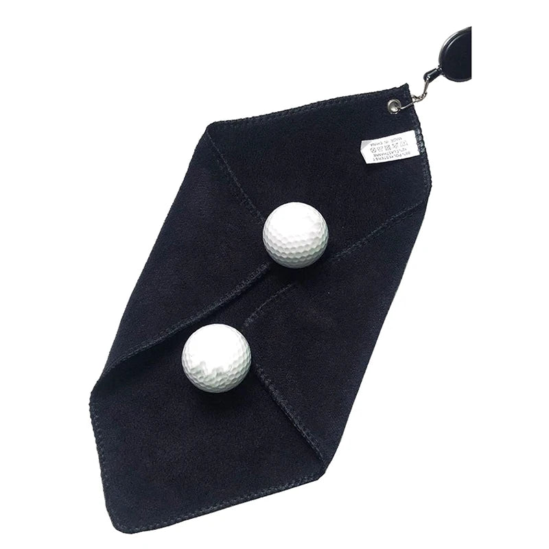 Golf Towel Wet And Dry Golf Cleaning Cloth Perfect For Golfers Cleaning Cloths With Retractable Hook Easy To Carry