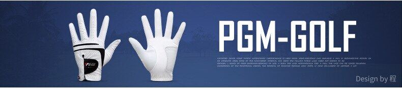PGM Men Golf  Gloves White Breathable Kid-lambskin Genuine Leather Sport Hand Glove Wear Single Left Right Handed Batting ST022